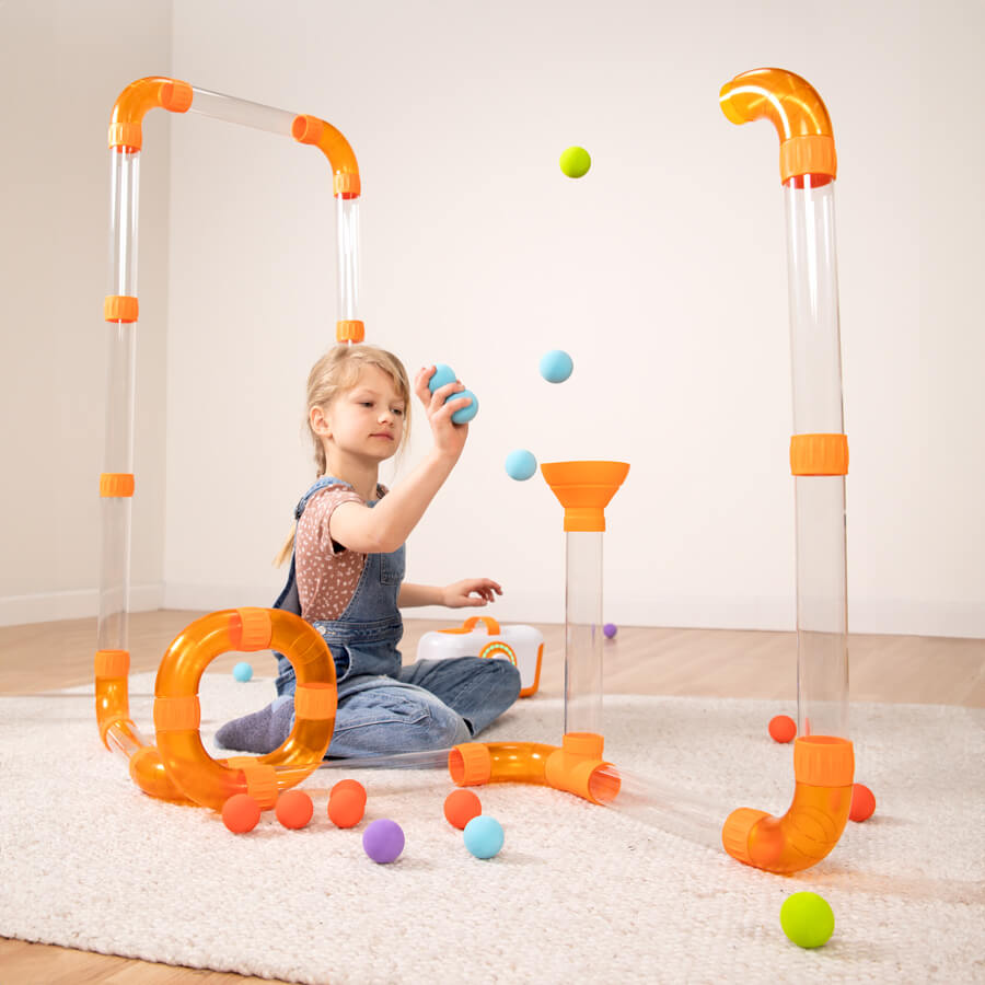 Image of child having fun playing with Air Toobz