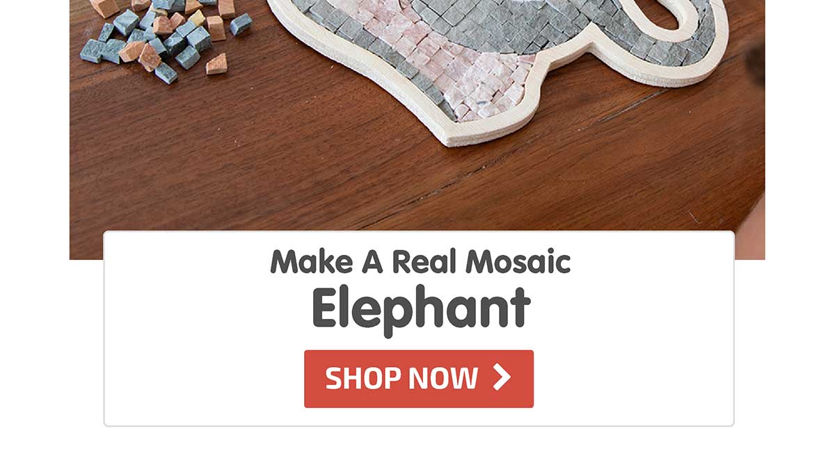 Make A Real Mosaic - Elephant - 35% Off! - Shop Now