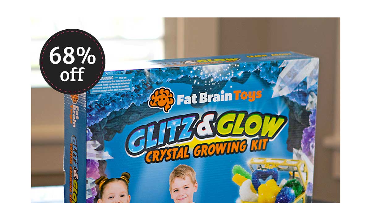 Glitz & Glow Crystal Growing Kit - 68% Off!