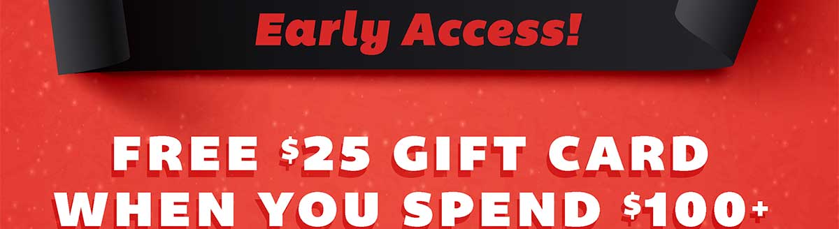 Free $25 Gift Card when you spend $100+! Use code zg-4549 at Checkout!