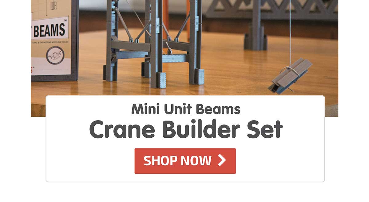 Mini Unit Beams - Crane Builder Set - 178 piece set - 35% Off! - Shop Now