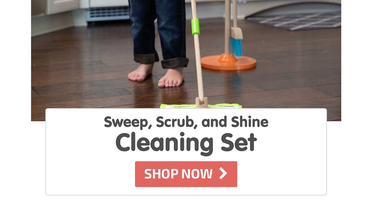 Sweep, Scrub, and Shine Cleaning Set - Shop Now