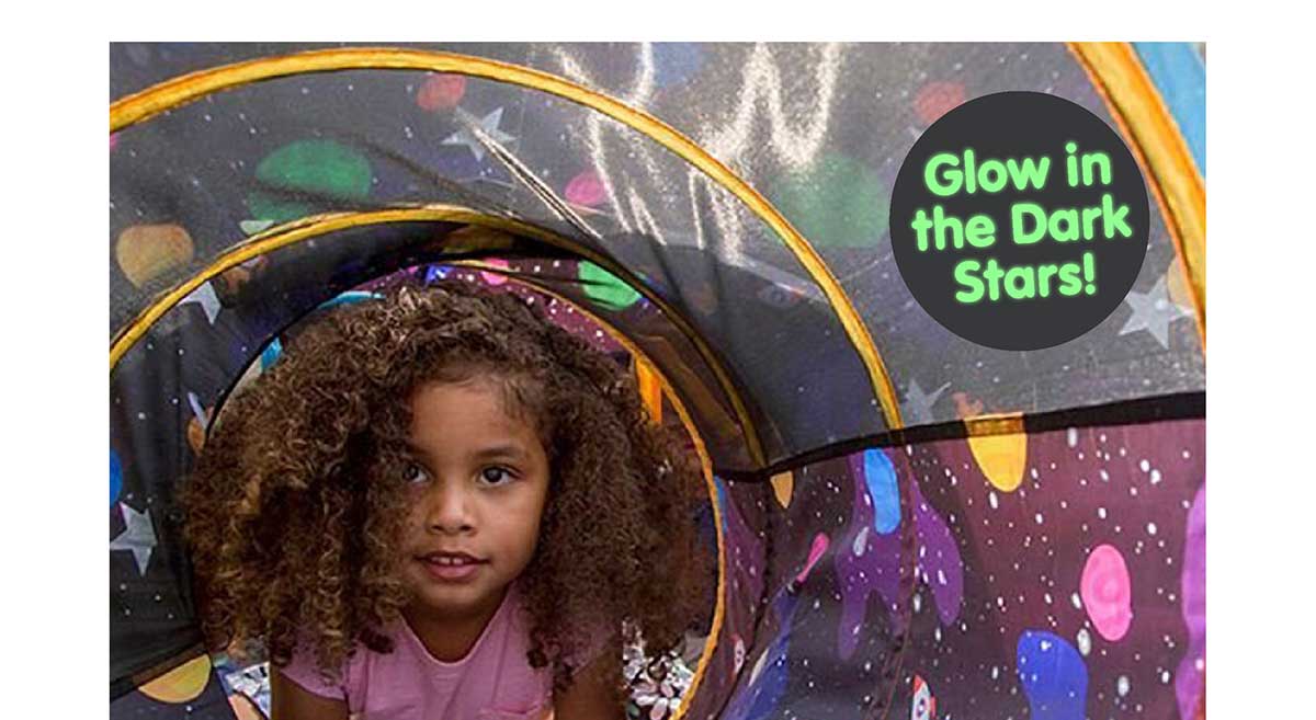 Galaxy 6ft Tunnel with Glow in the Dark Stars