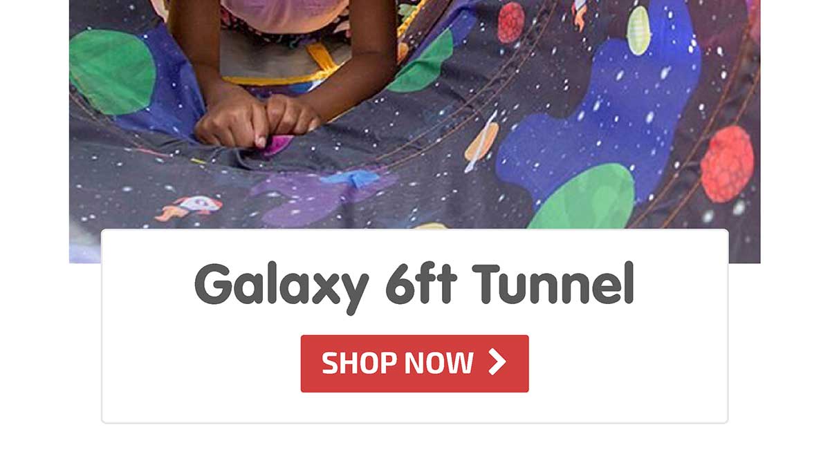 Galaxy 6ft Tunnel with Glow in the Dark Stars - Shop Now