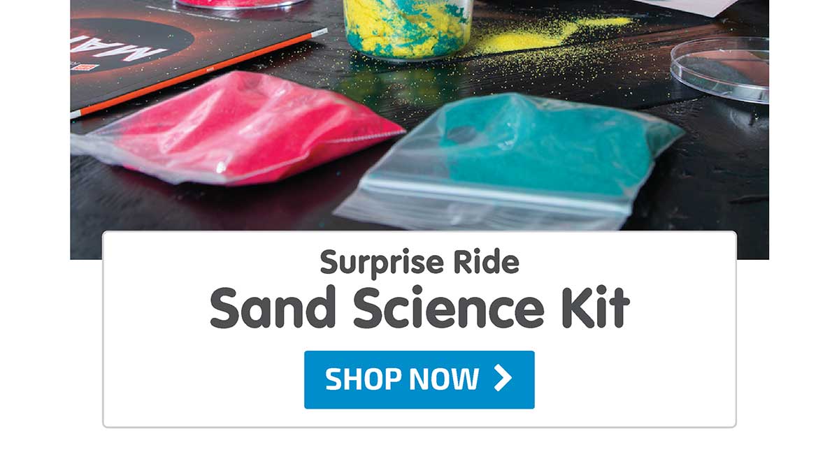 Surprise Ride - Experiment with Hydrophobic Sand Science Kit - Shop Now