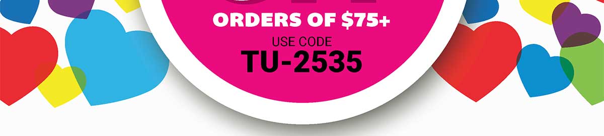 14% Off Orders of $75+ Use Code: TU-2535
