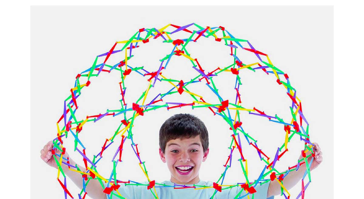 Hoberman Sphere - Rainbow