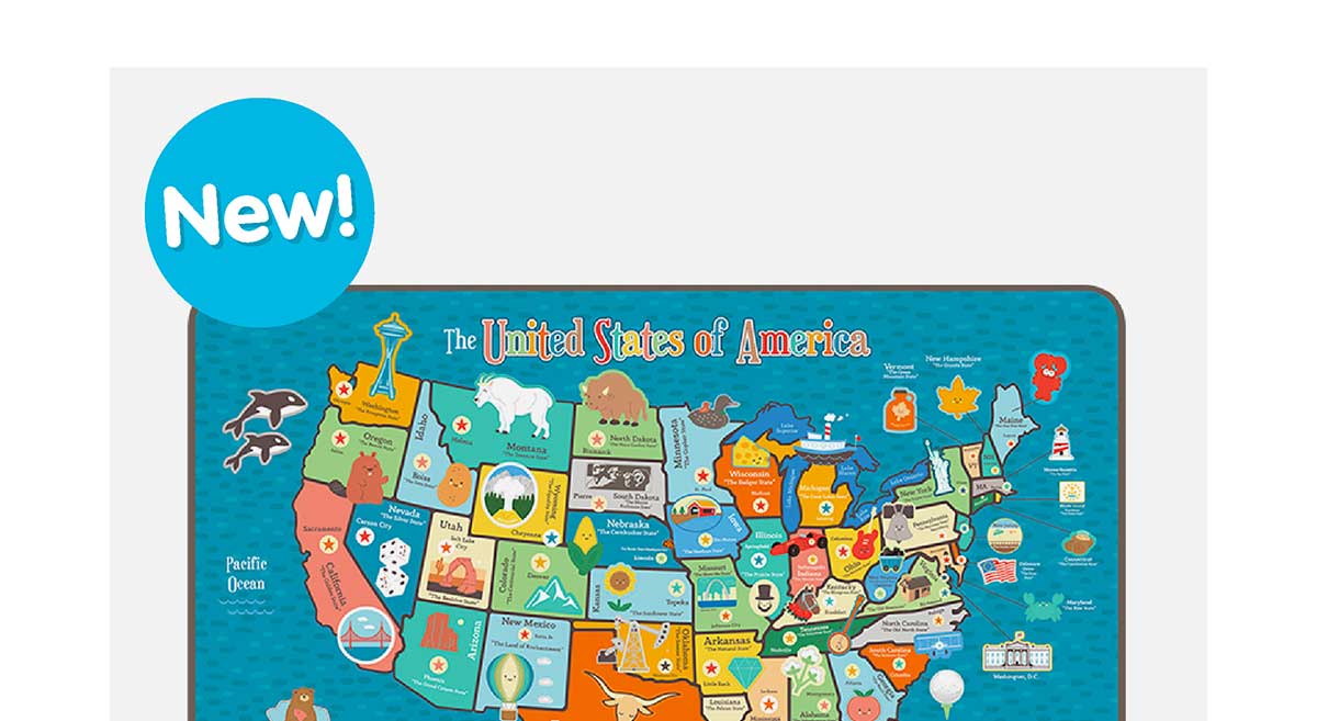 Giant 100 Piece USA Map Puzzle