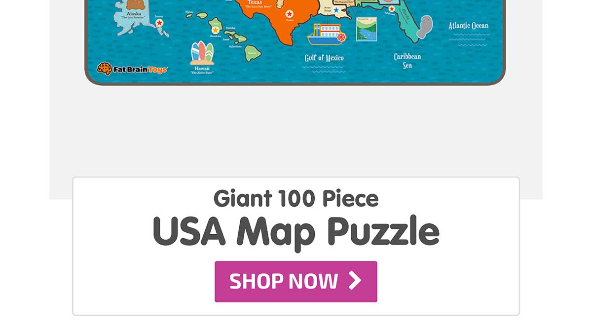 Giant 100 Piece USA Map Puzzle - Shop Now