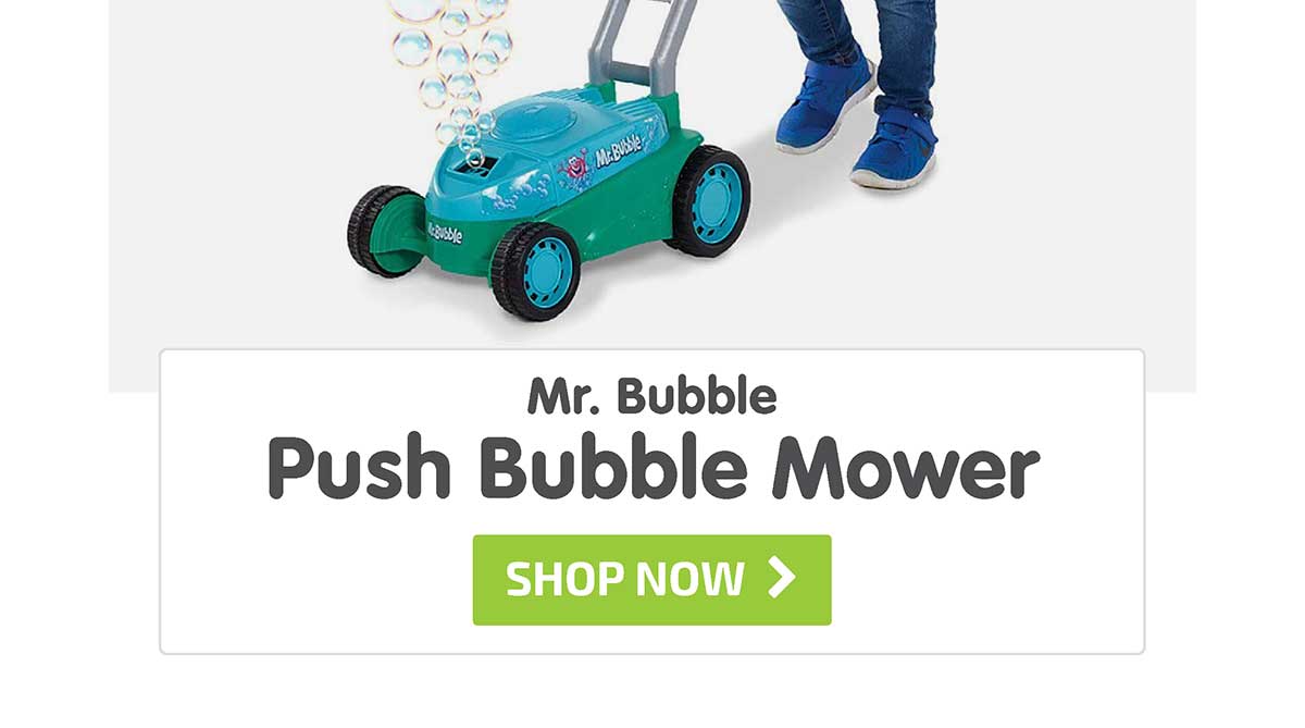 Mr. Bubble Push Bubble Mower - Shop Now