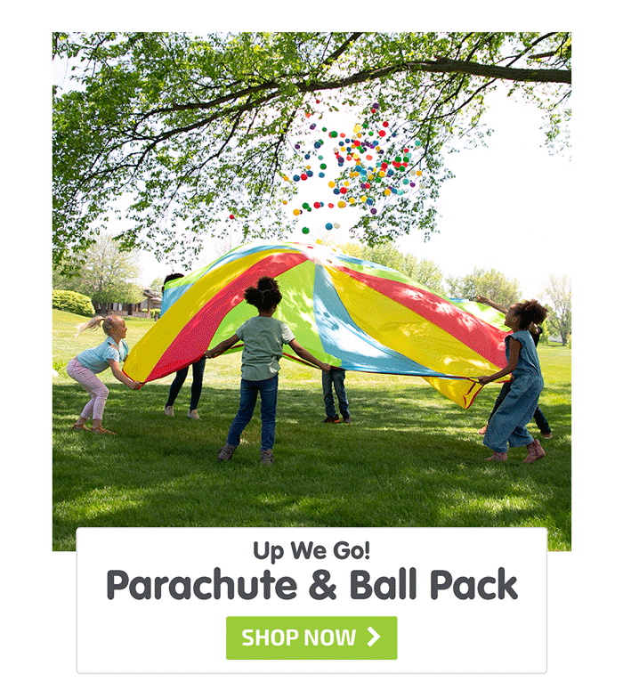 Up We Go! Giant Parachute and Ball Combo Pack