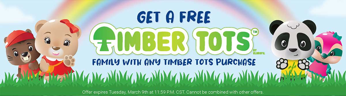 Get A Free Timber Tots Family with Any Timber Tots Purchase!