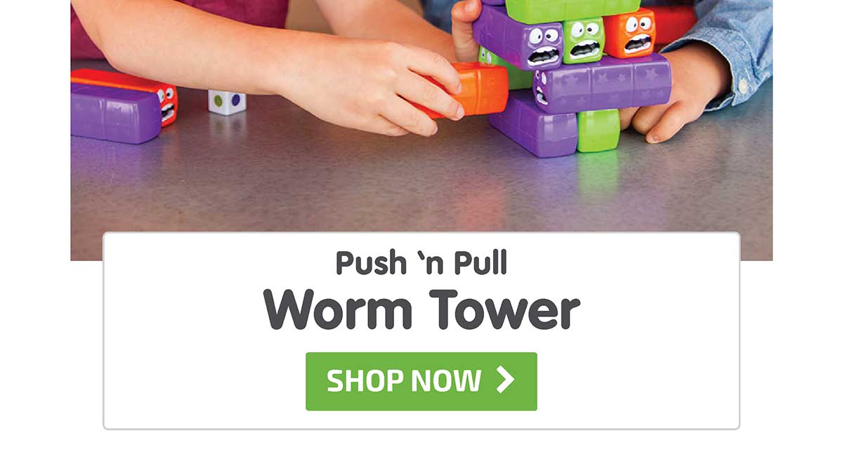 Push 'n Pull Worm Tower - Shop Now