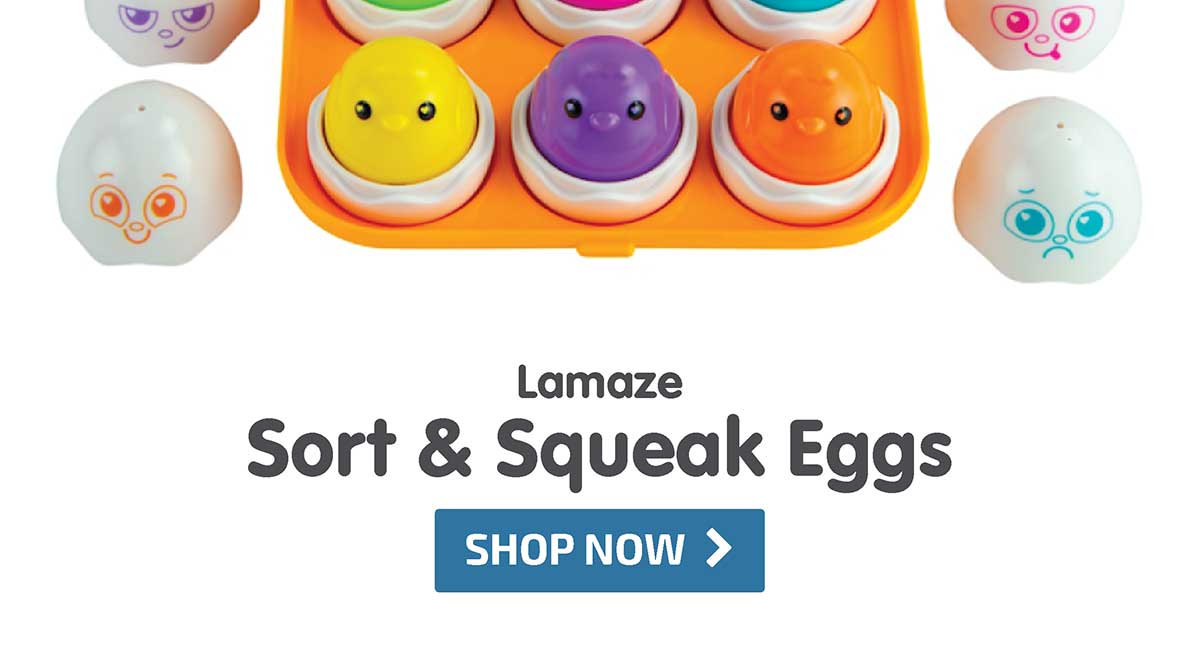 Lamaze Sort & Squeak Eggs - Shop Now