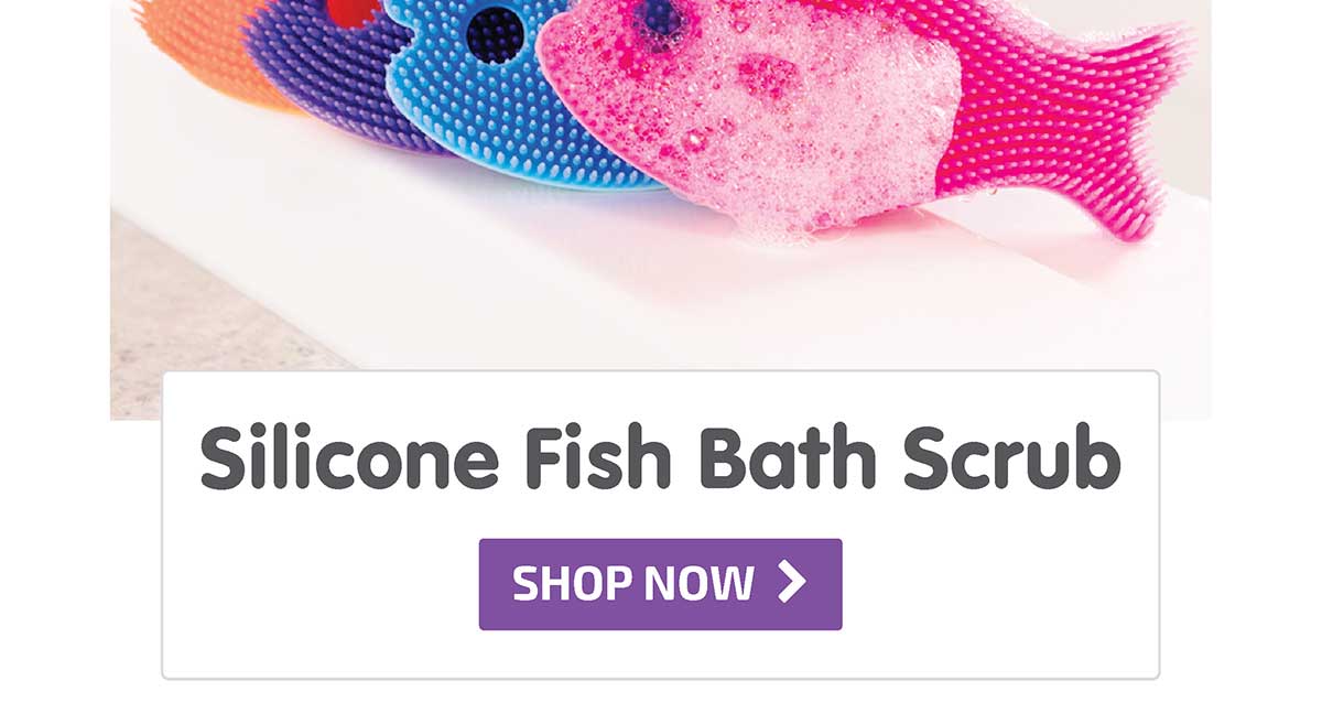 Silicone Fish Bath Scrub - Shop Now