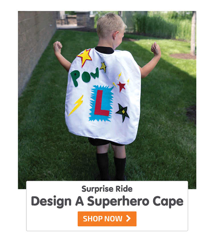 Surprise Ride - Design A Superhero Cape Kit