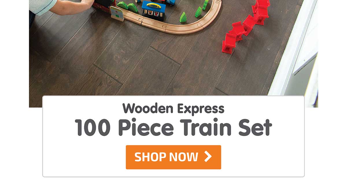 Wooden Express 100 Piece Train Set - Shop Now