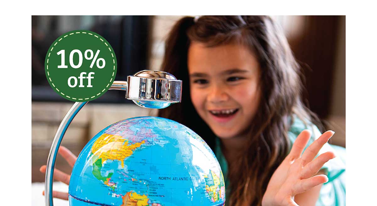 Levitating Illuminated Globe - 10% Off