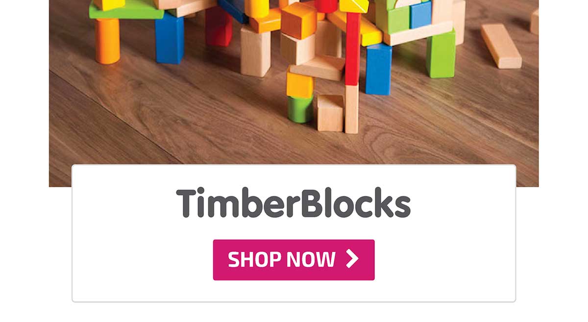 TimberBlocks - 100 Piece Wooden Block Set - Shop Now