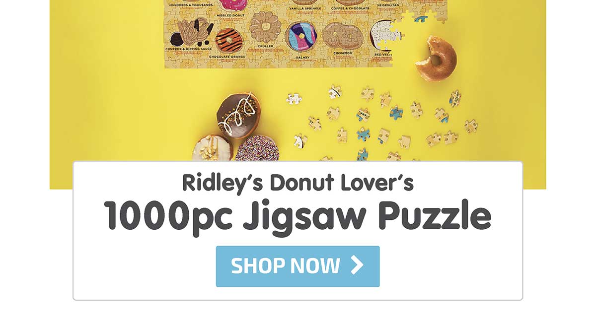 Ridley's Donut Lover's Jigsaw Puzzle 1000 pc - Shop Now