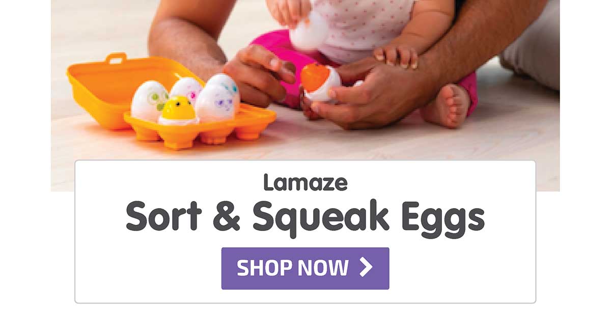 Lamaze Sort & Squeak Eggs - Shop Now