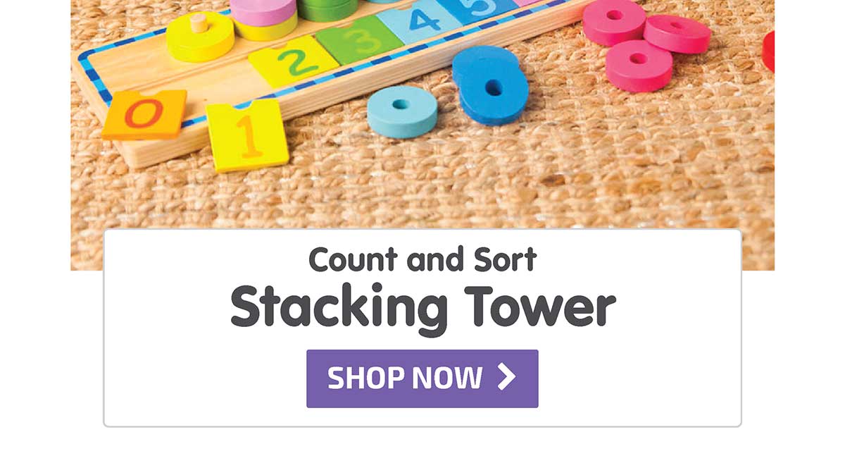 Count and Sort Stacking Tower - Shop Now