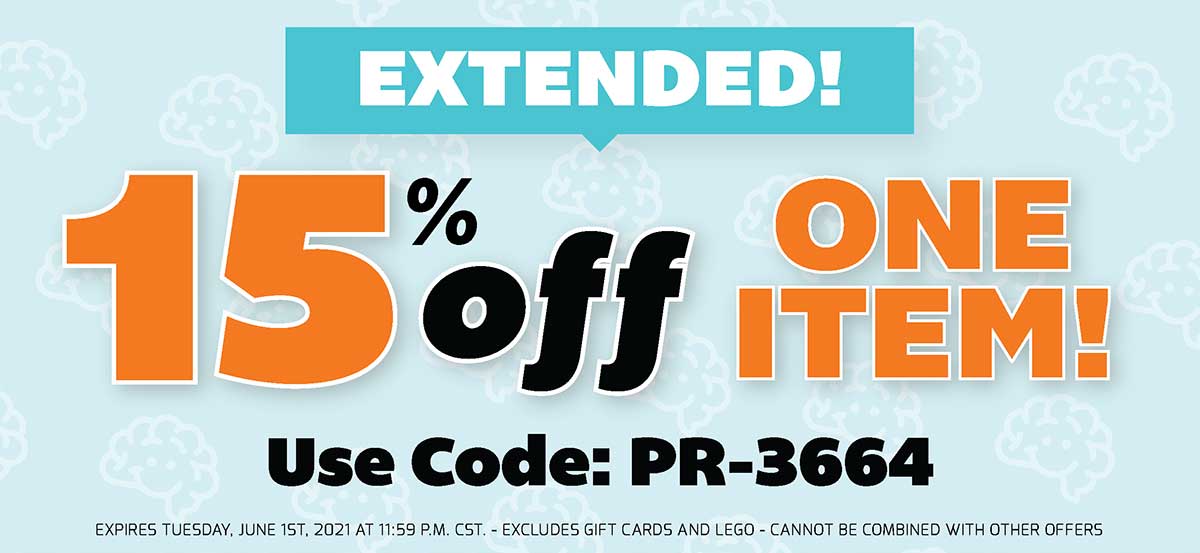 Extended! 15% Off One Item! Use Code: PR-3664