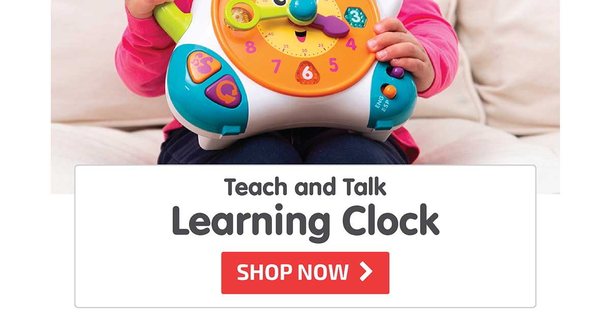 Teach and Talk Learning Clock - Shop Now
