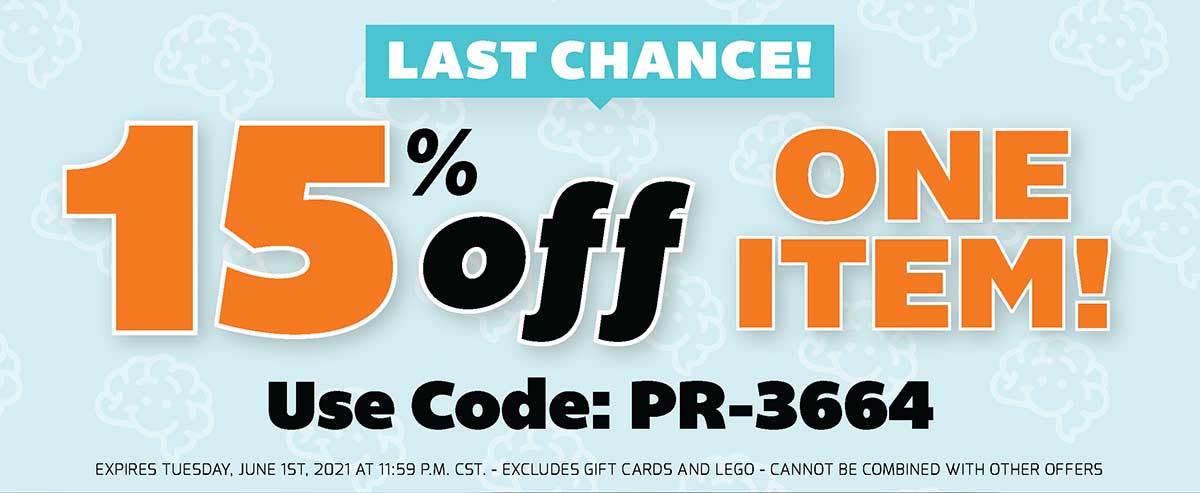 Extended! 15% Off One Item! Use Code: PR-3664