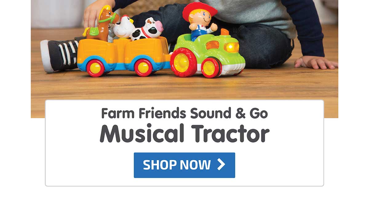 Farm Friends Sound & Go Musical Tractor - Shop Now