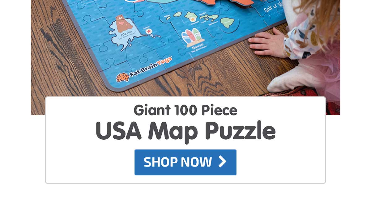 Giant 100 Piece USA Map Puzzle - Shop Now