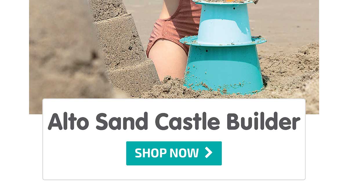 Alto Sand Castle Builder: Green + Blue + Orange - Shop Now