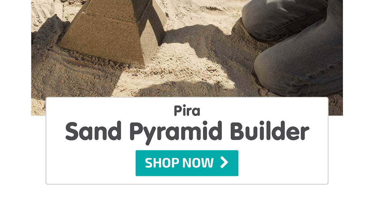 Pira: Sand Pyramid Builder: Blue + Blue + Yellow - Shop Now