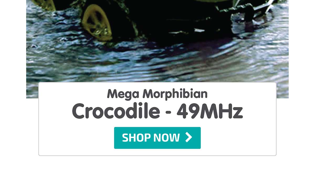 Mega Morphibian Crocodile - 49 MHz - Shop Now