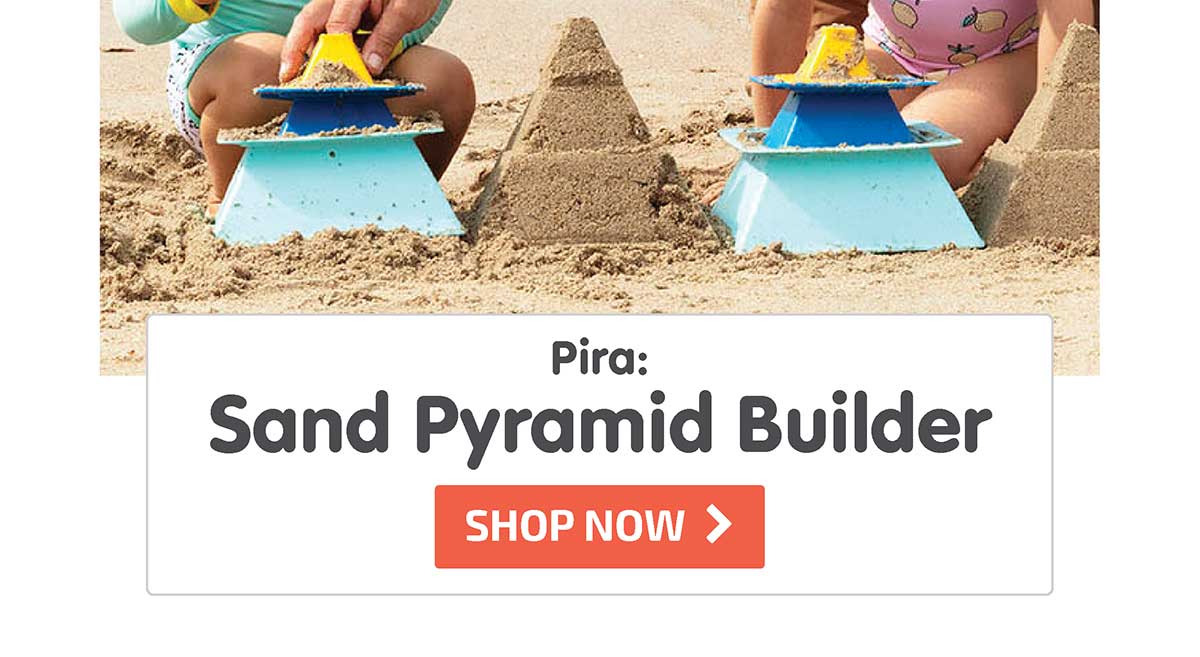 Pira: Sand Pyramid Builder: Blue + Blue + Yellow - Shop Now