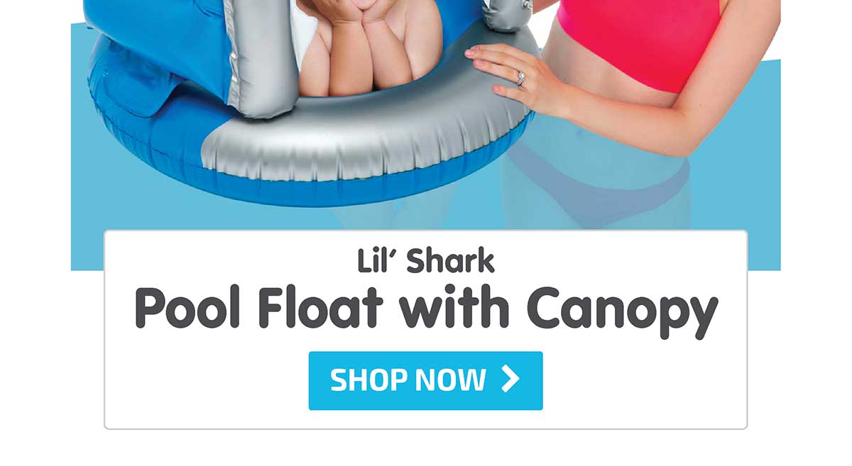 Lil' Shark Pool Float with Canopy - Shop Now