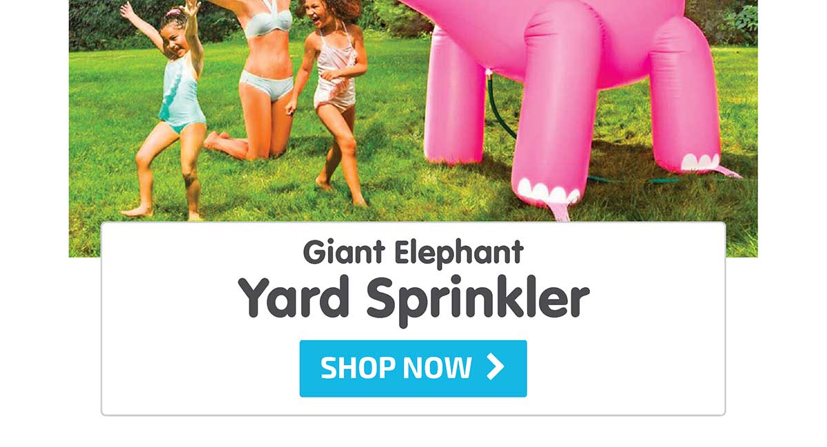 Giant Elephant Yard Sprinkler - Shop Now