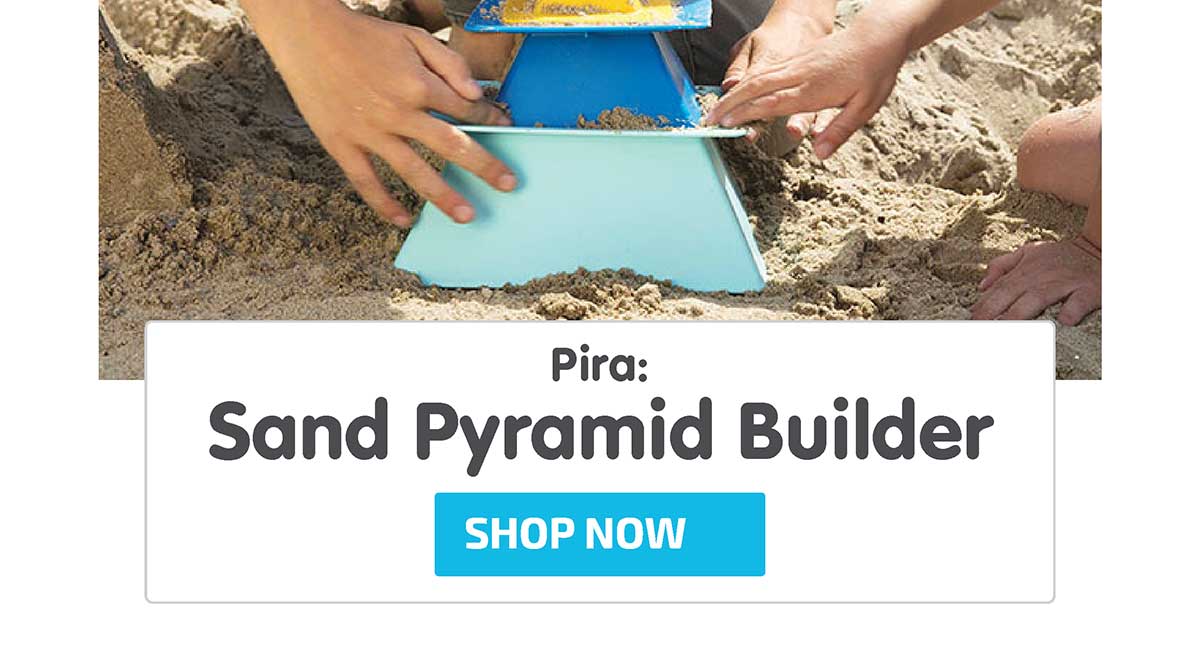 Pira: Sand Pyramid Builder: Blue + Blue + Yellow - Shop Now