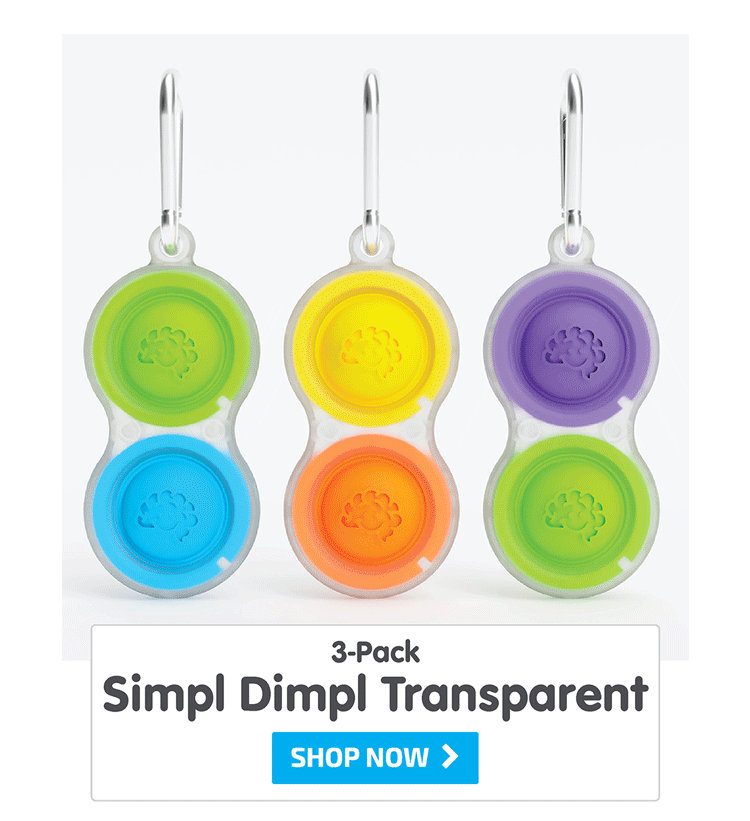 Simpl Dimpl Transparent 3-pack