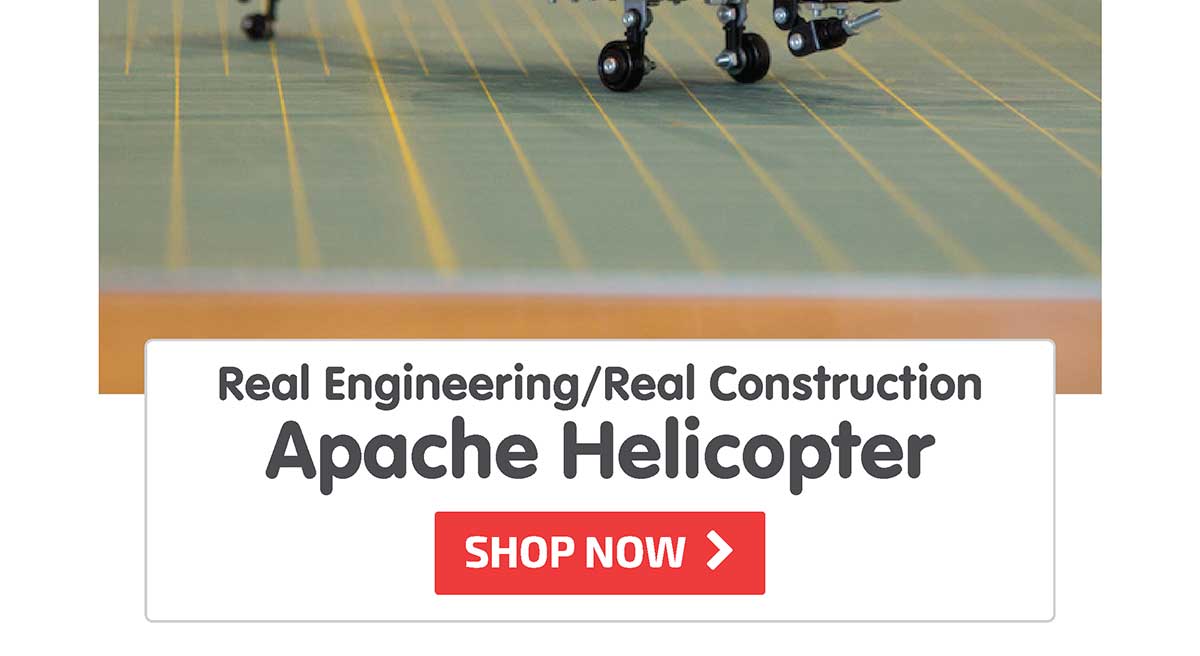 Real Engineering/Real Construction: Apache Helicopter - Shop Now