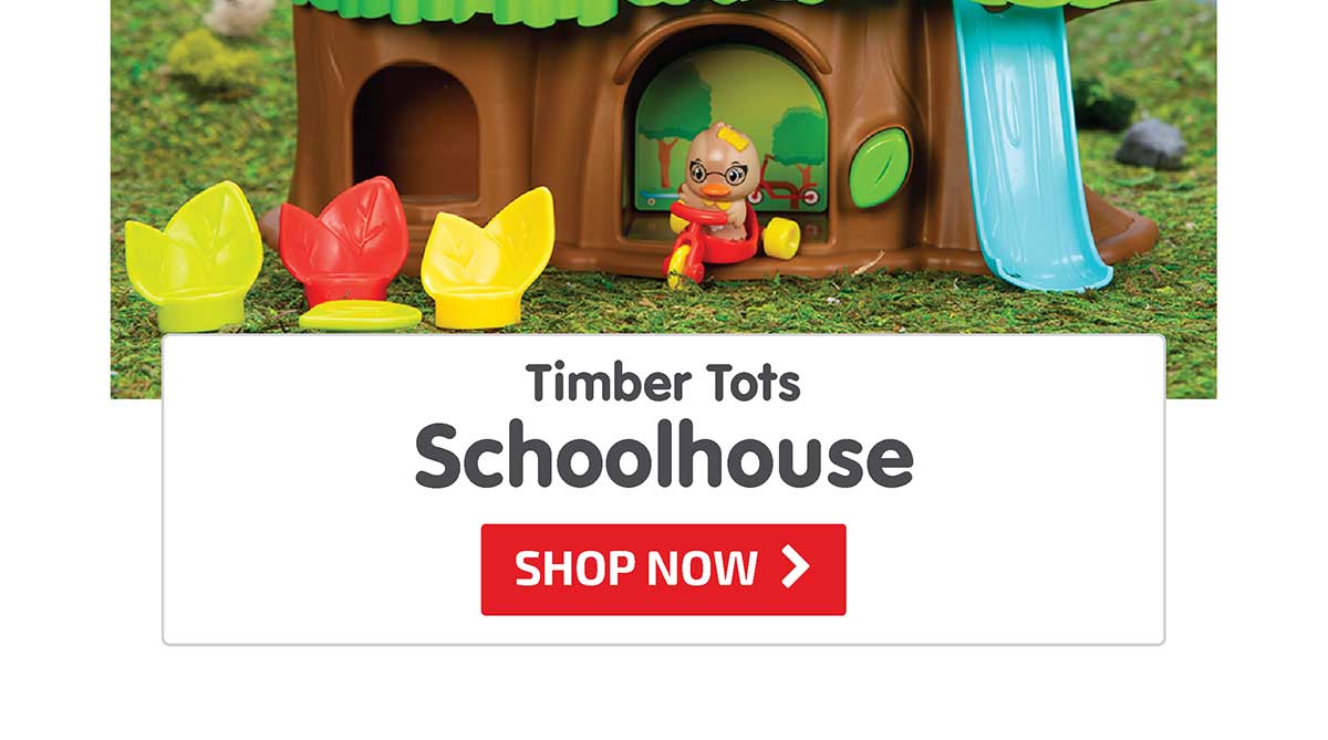 Timber Tots Schoolhouse - Shop Now