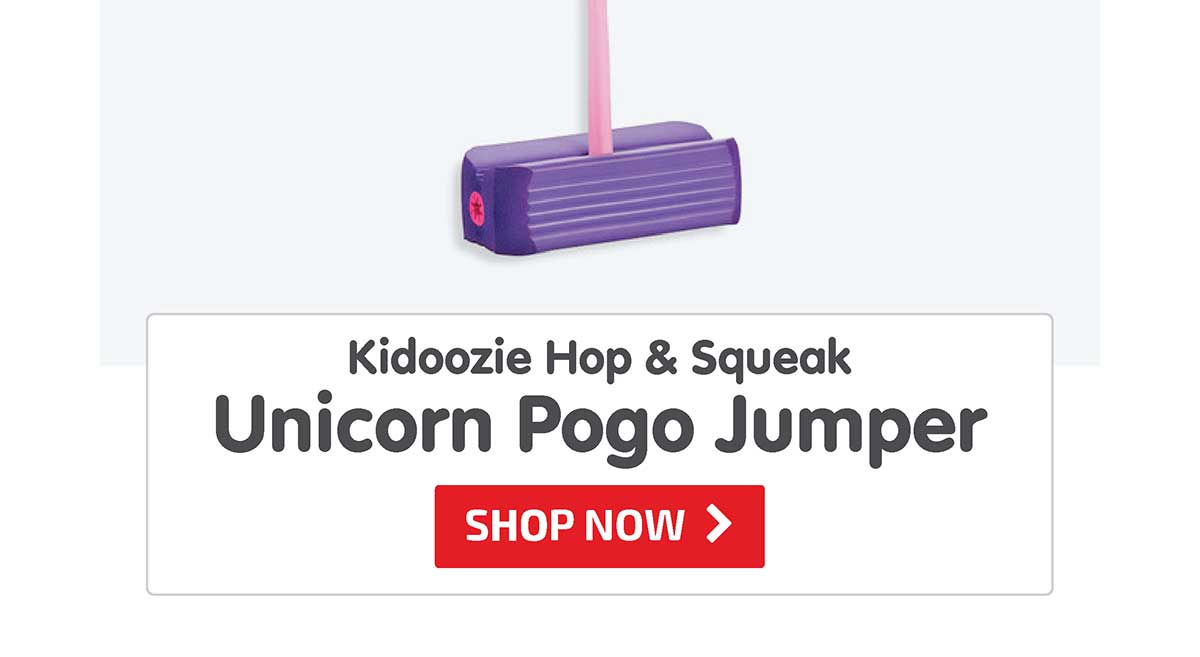 Kidoozie Hop & Squeak Unicorn Pogo Jumper - Shop Now