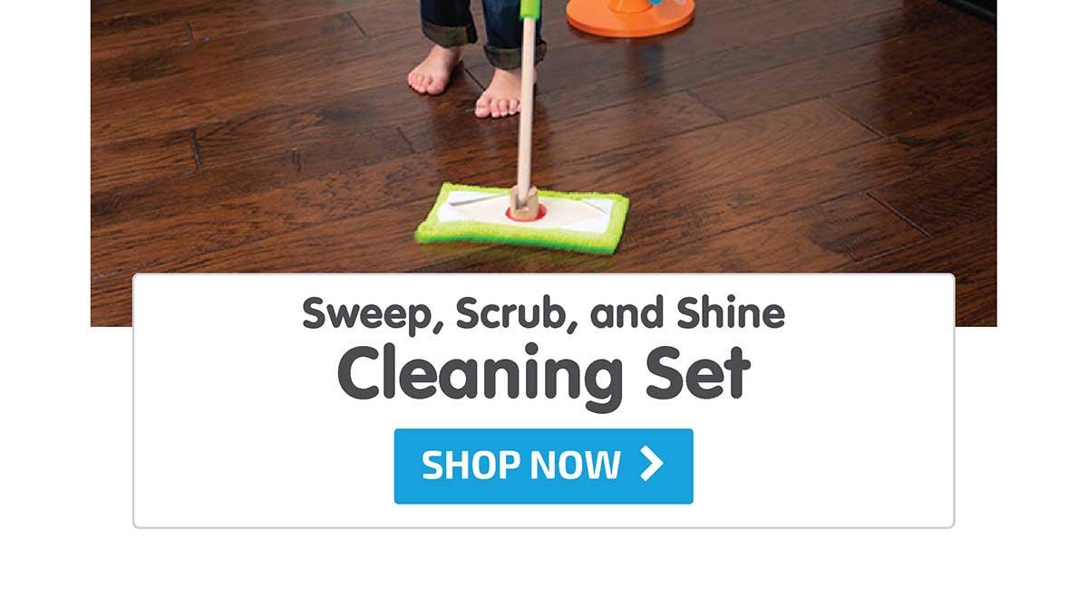 Sweep, Scrub, and Shine Cleaning Set - Shop Now