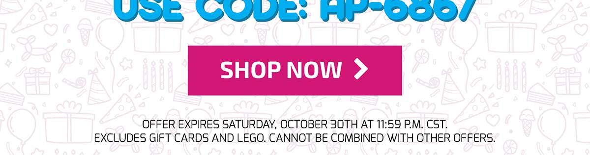 It's Our Birthday! 19% Off One Item! Use Code: AP-6867 - Shop Now