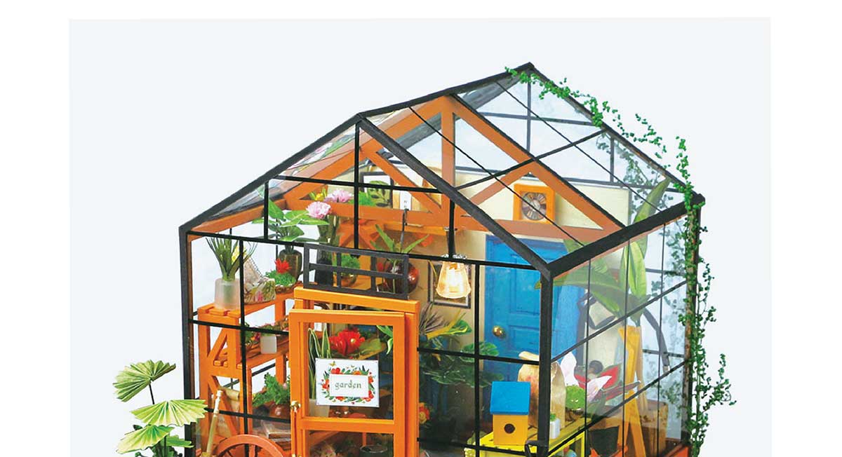DIY Miniature Model Kit: Gracie's Greenhouse