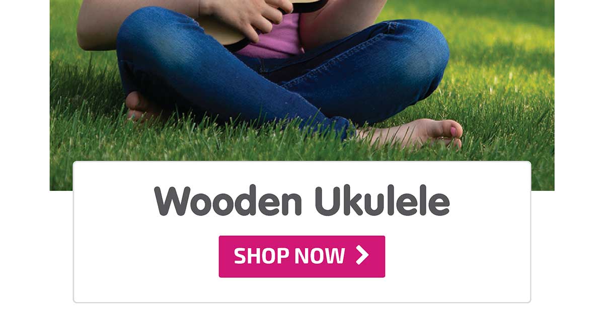 21 inch Wooden Ukulele - Shop Now