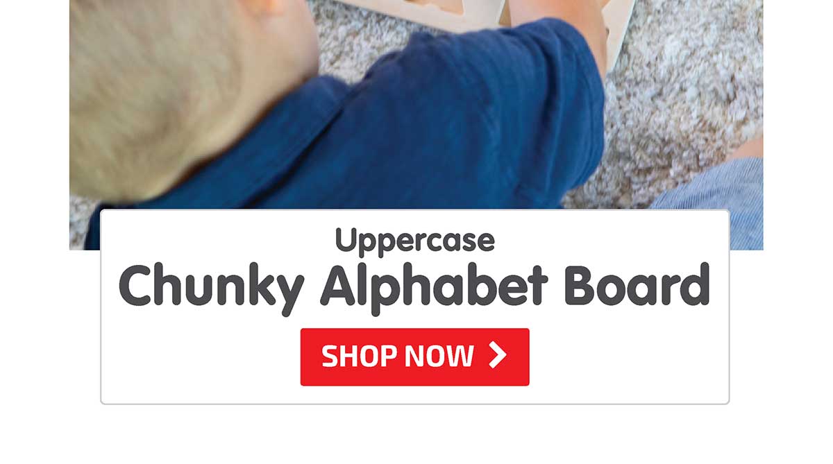 Chunky Alphabet Board - Uppercase - Shop Now