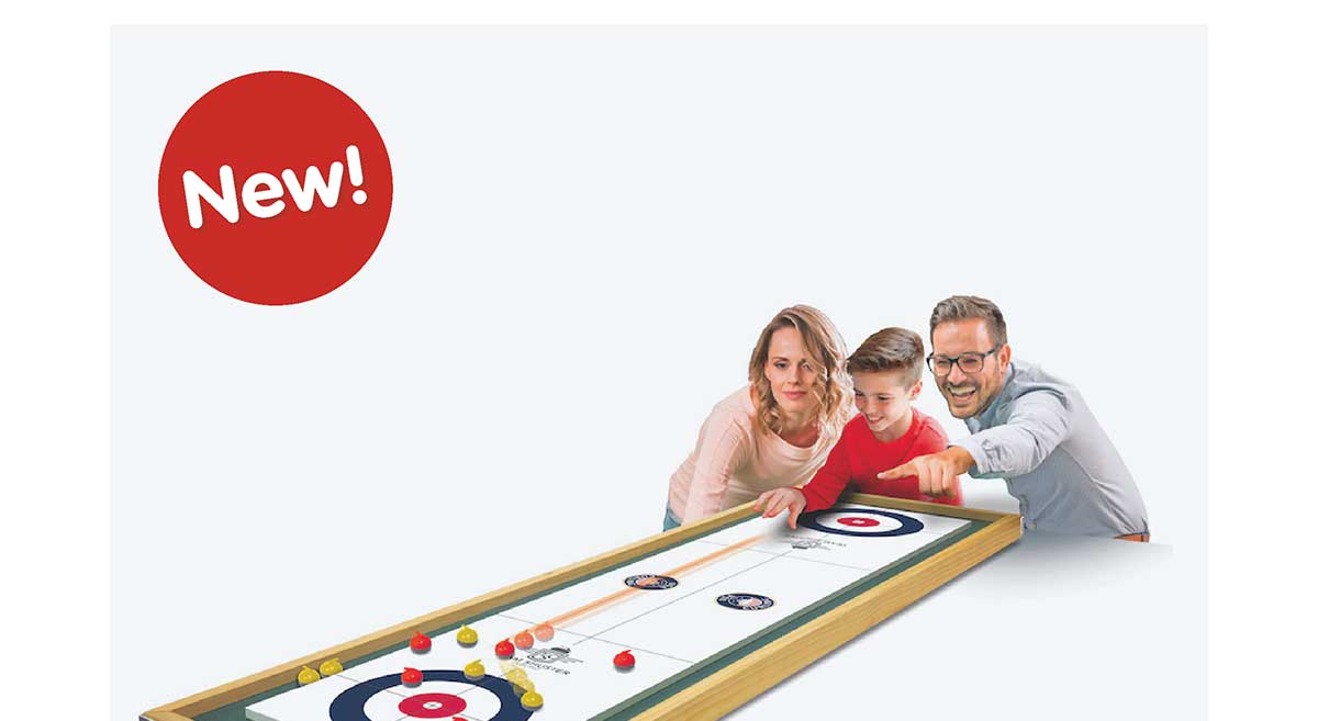 Team Shuster Gold Medal Tabletop Combo Curling & Shuffleboard