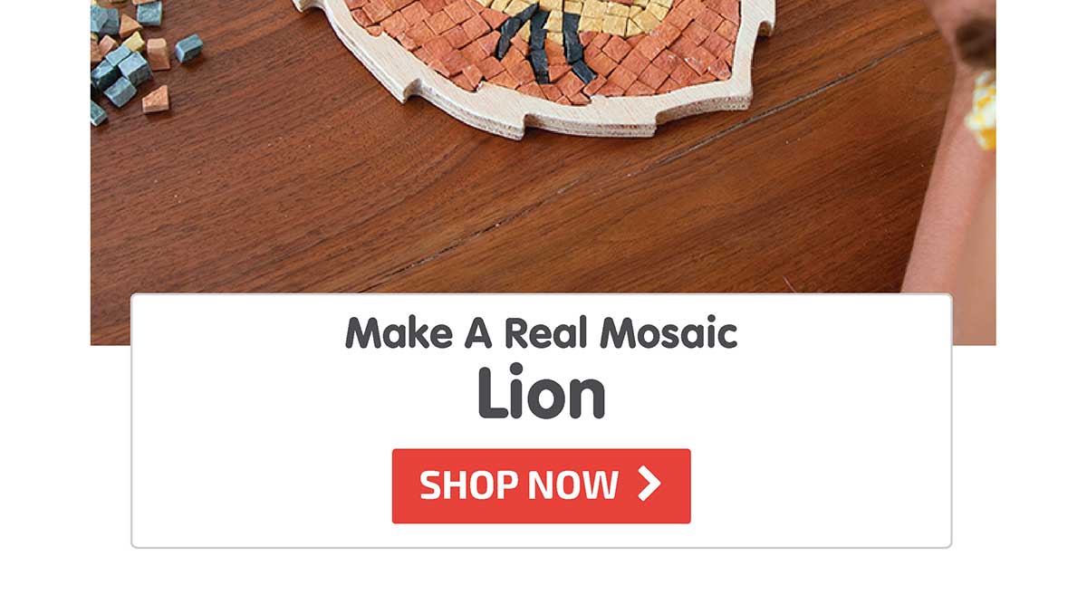 Make A Real Mosaic - Lion - 25% Off! - Shop Now