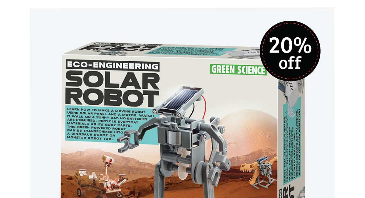 4M Solar Robot - 20% Off!